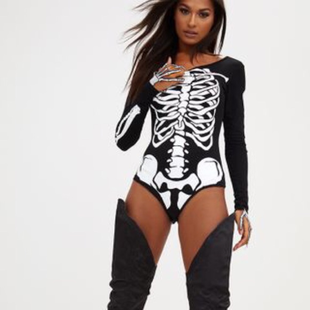 Black Skeleton Bodysuit